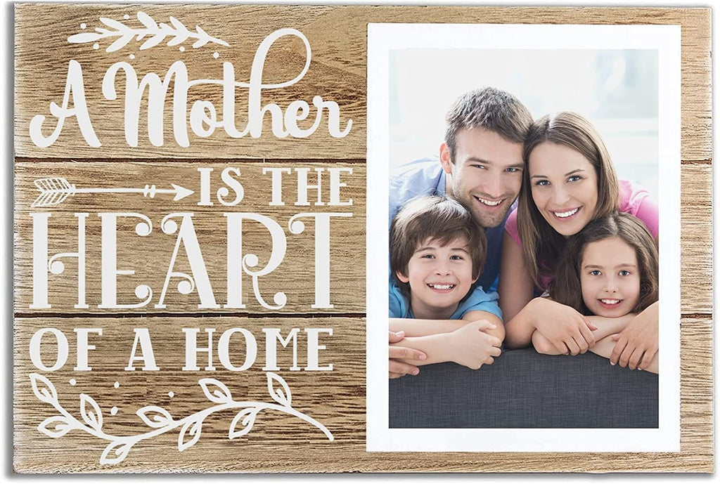 INNObeta Picture Frame for Mom (A Mother is the Heart of a Home)
